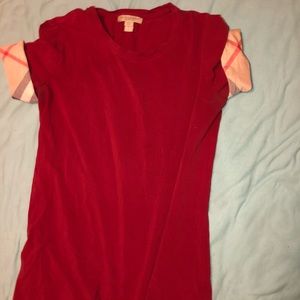 Burberry Check Trim t Shirt